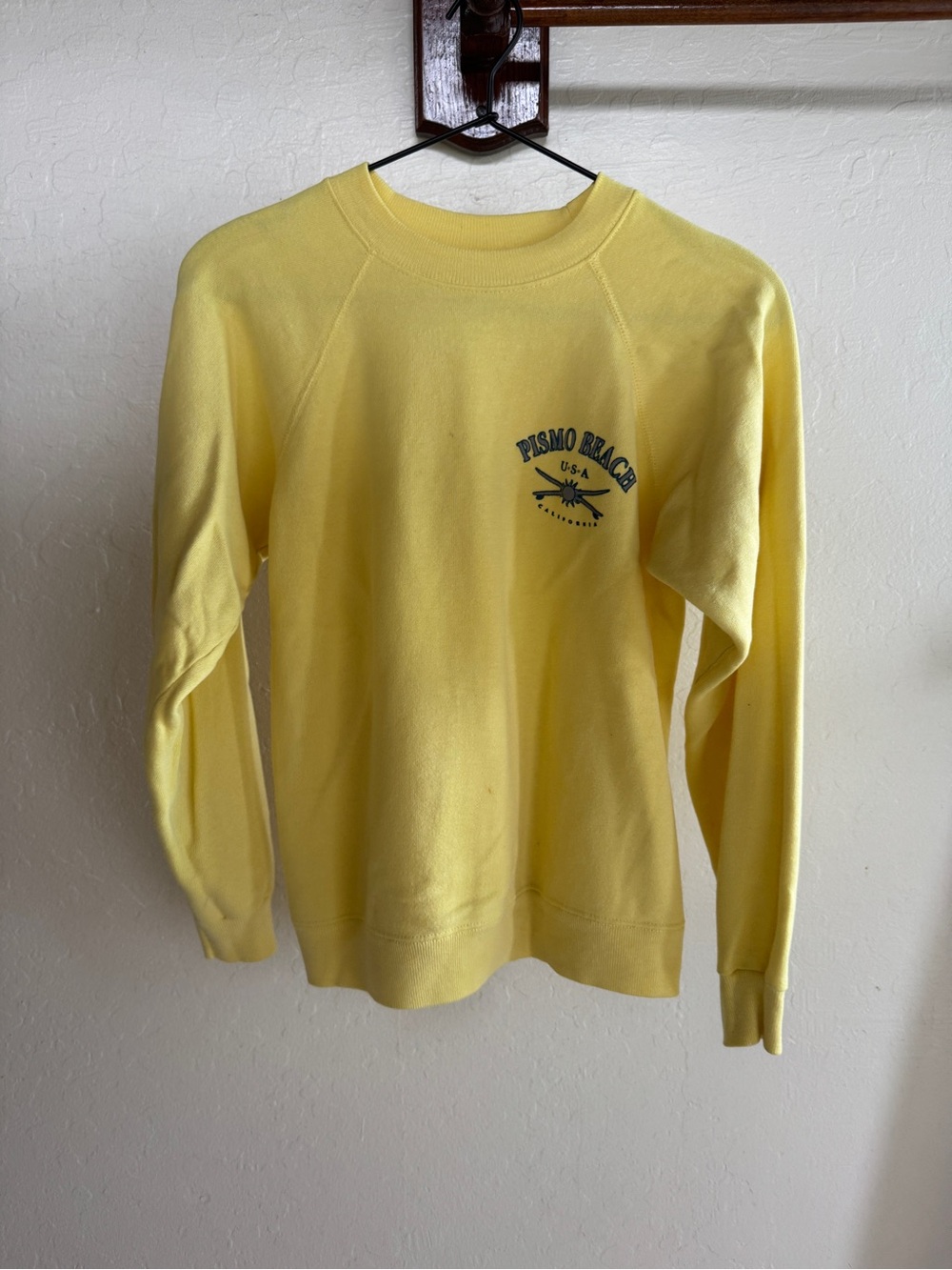 Vintage Yellow Pismo Beach Crewneck Sweatshirt